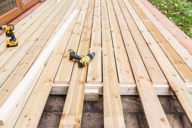 timber decking boards installation